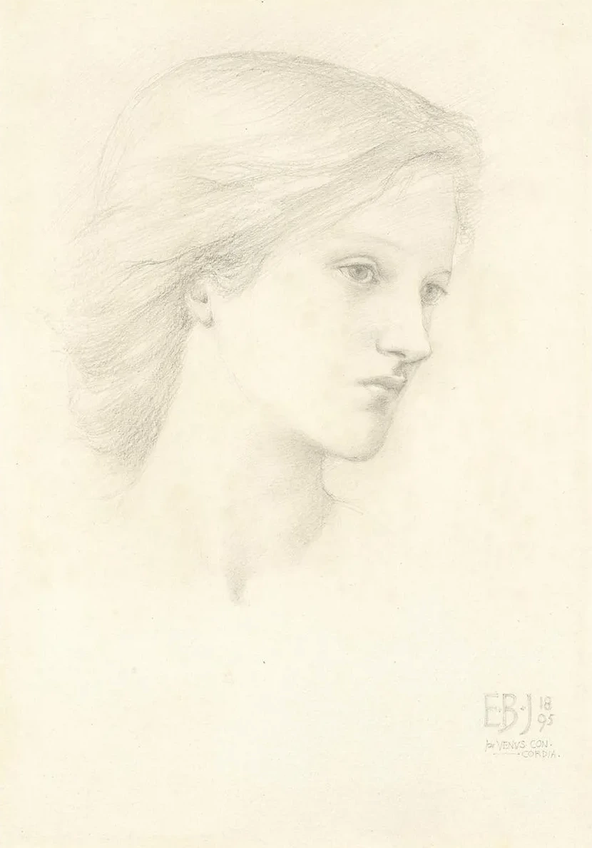 Female Head Study for the First of the Three Graces in Venus Concordia