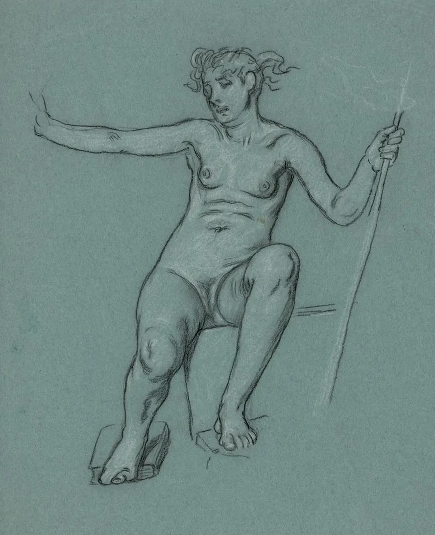 Female Nude, Seated