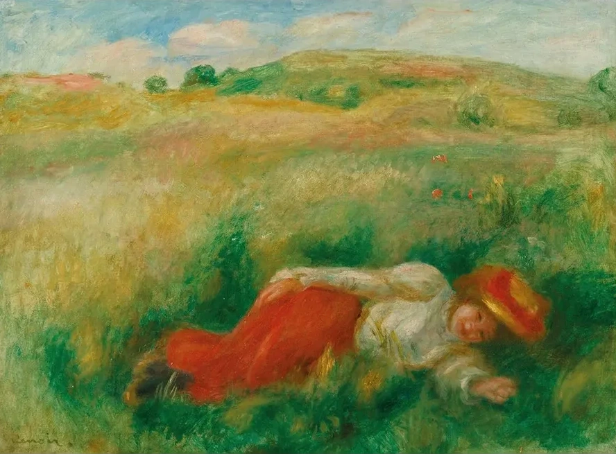 Femme Couch e Dans L herbe