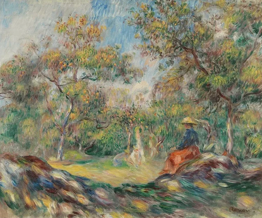 Femme Dans Un Paysage