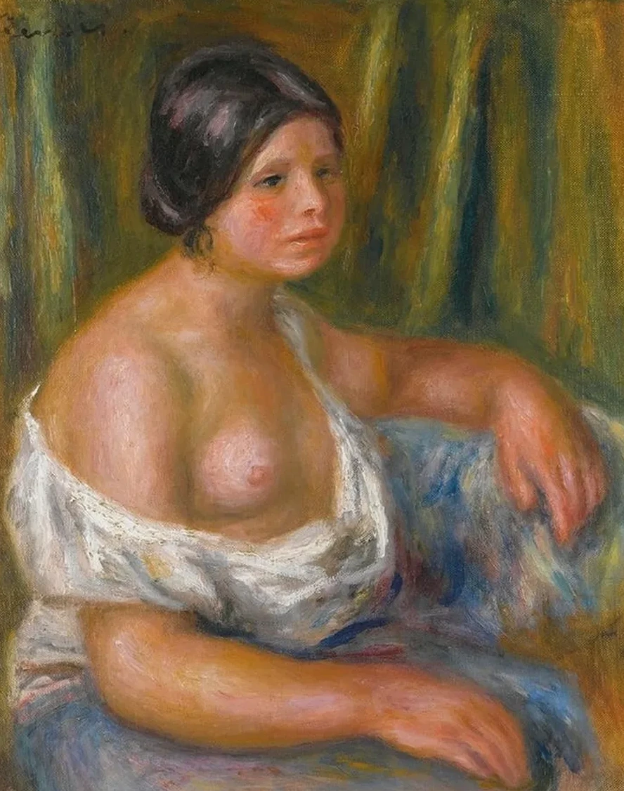 Femme En Bleu