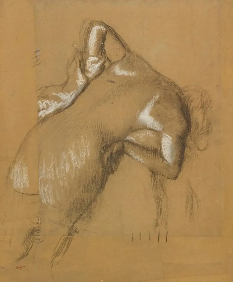 Femme Nue Debout, s essuyant