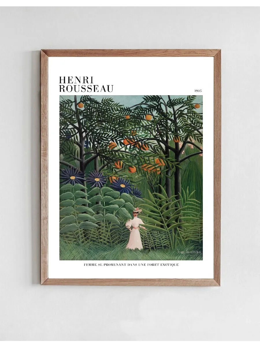 Femme Se Promenant Dans Une Foret Exotique