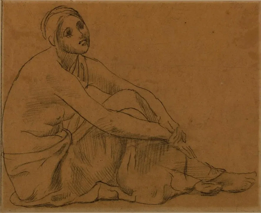 Femme Assise Terre