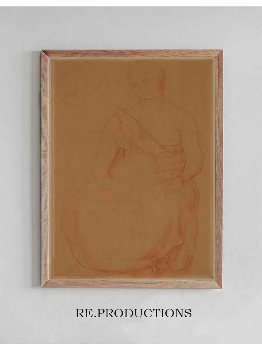 Femme Assise, de Face