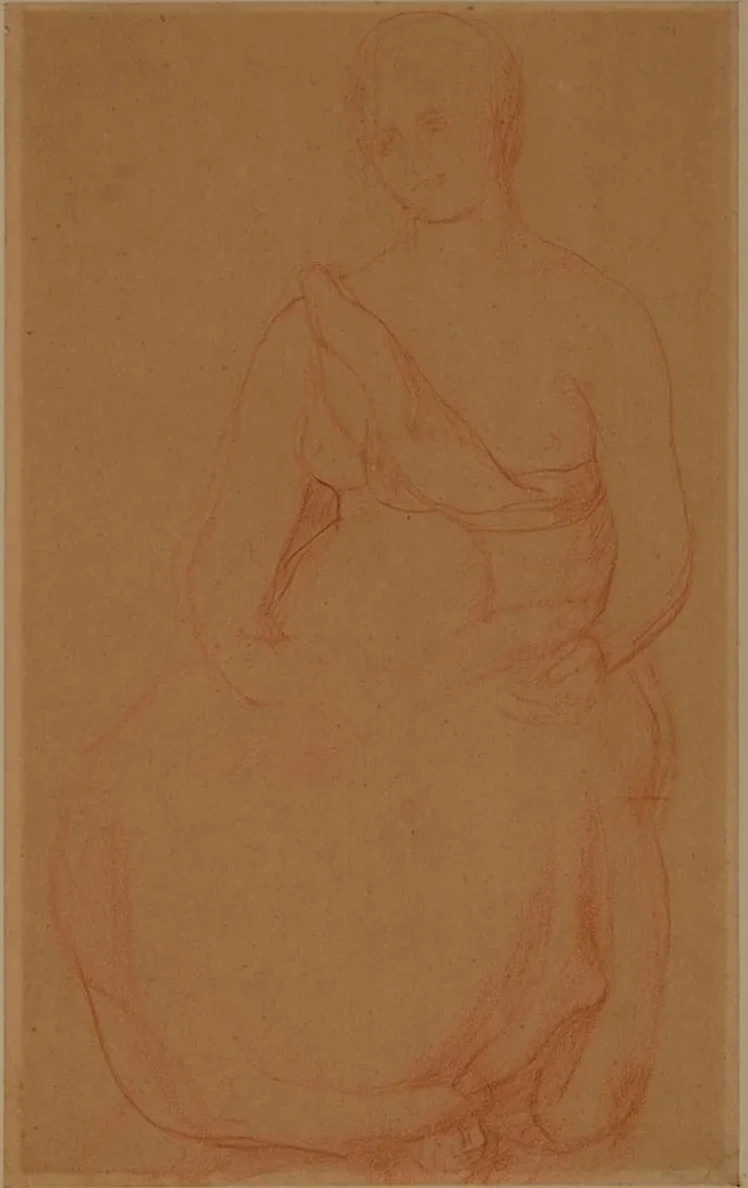 Femme Assise, de Face