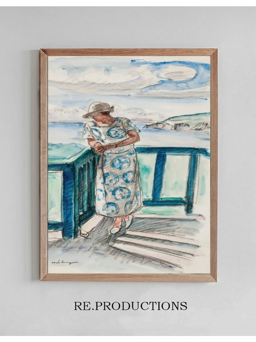 Femme Au Balcon