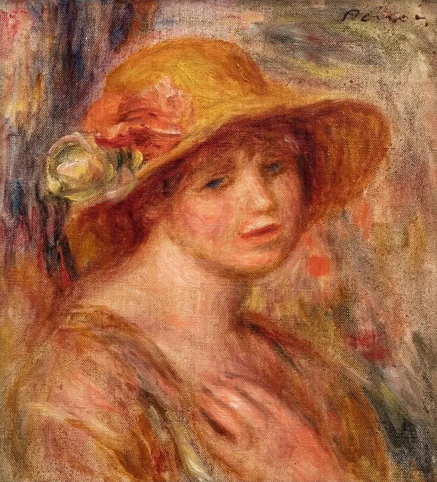 Femme Au Chapeau de Paille
