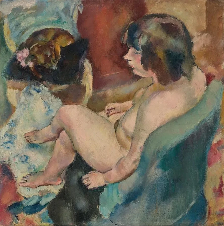 Femme Au Chien