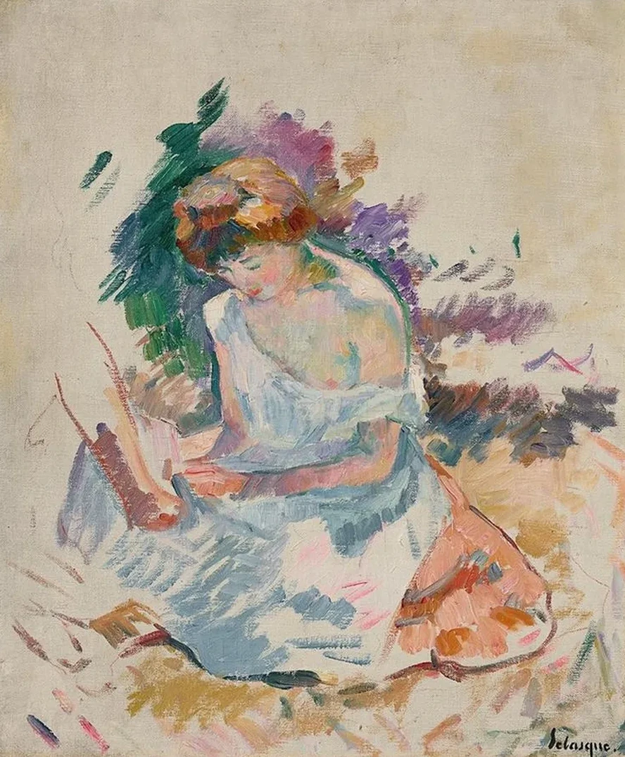 Femme Au Jardin