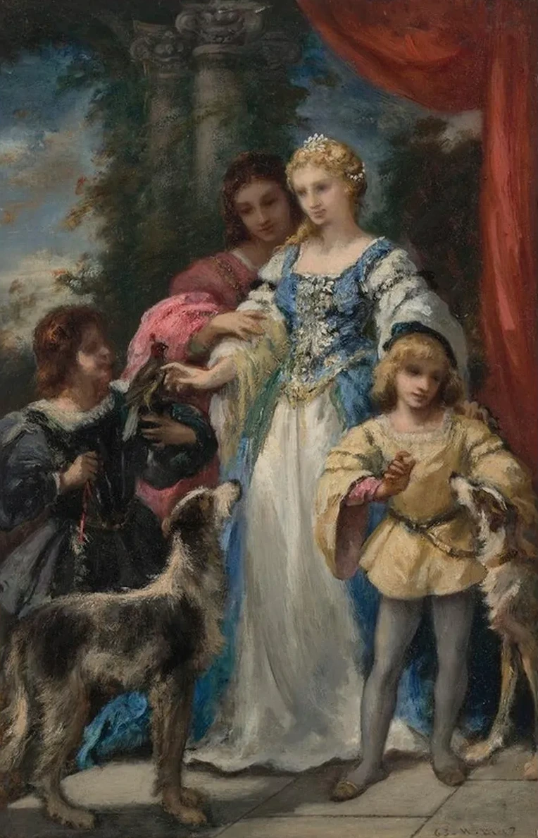 Femme Aux Chiens