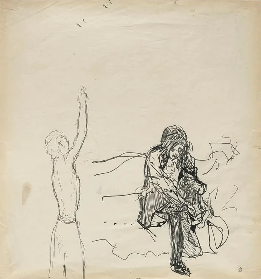Femme Enfilant Ses Bas