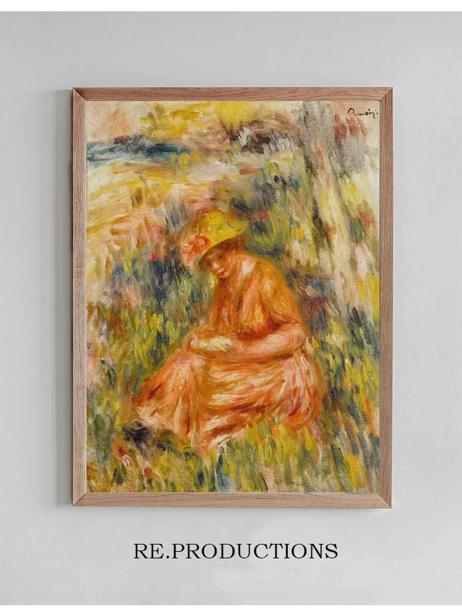 Femme Lisant Dans Un Paysage