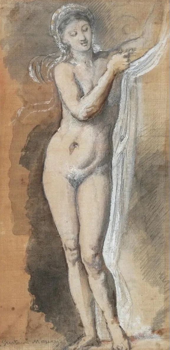 Femme Nue (tude Avec Drap)
