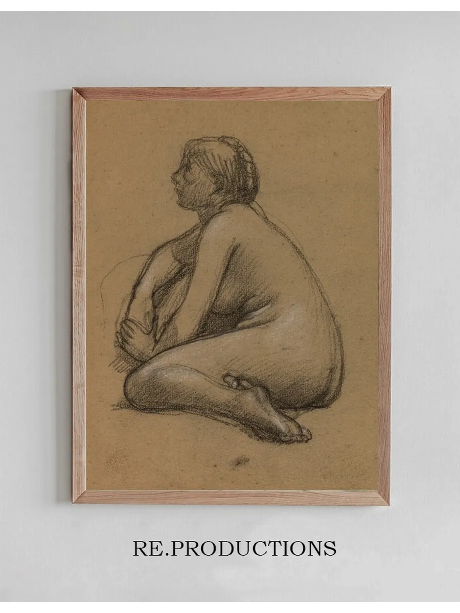 Femme Nue Accroupie