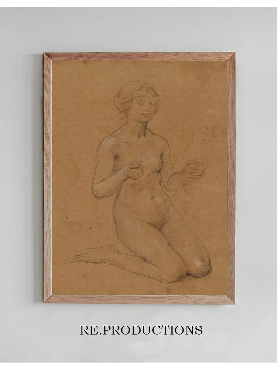 Femme Nue Agenouill E