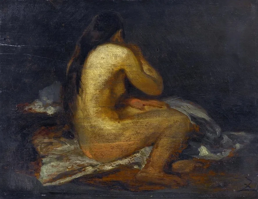 Femme Nue Assise