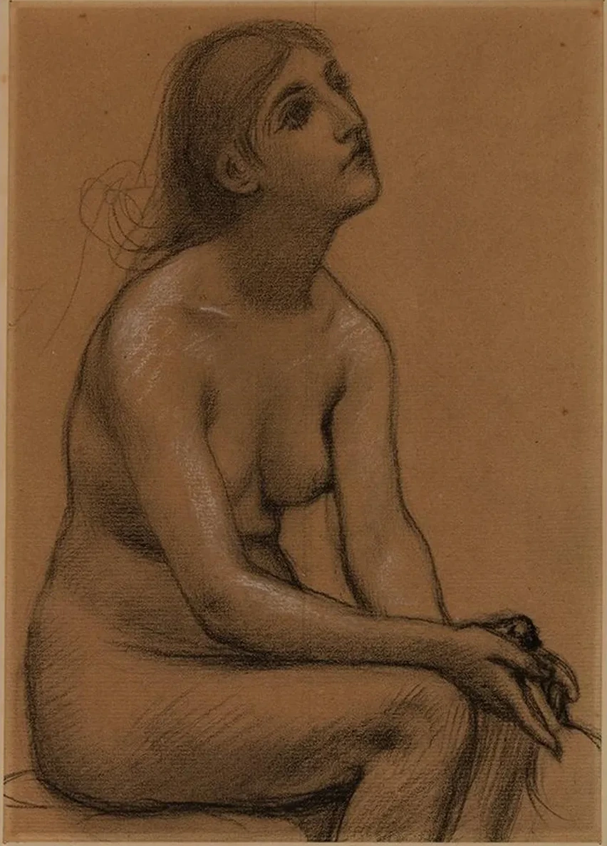 Femme Nue Assise