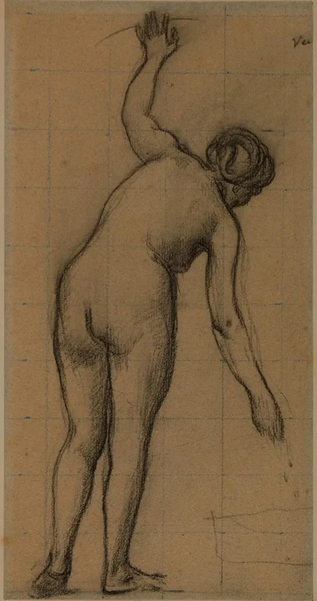Femme Nue Debout, Vue de Dos