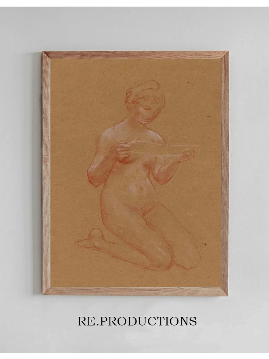 Femme Nue Genoux