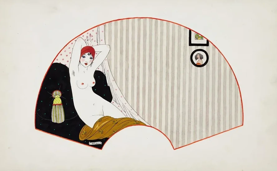 Femme Nue Sur Un Divan