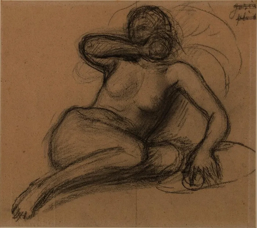 Femme Nue, Demi - Tendue