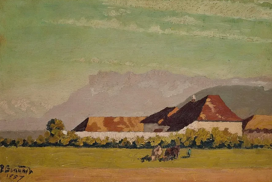 Ferme Dans Un Paysage du Dauphin