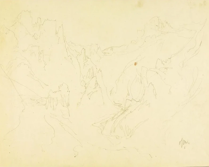 Field Sketch of Rocky Canyon