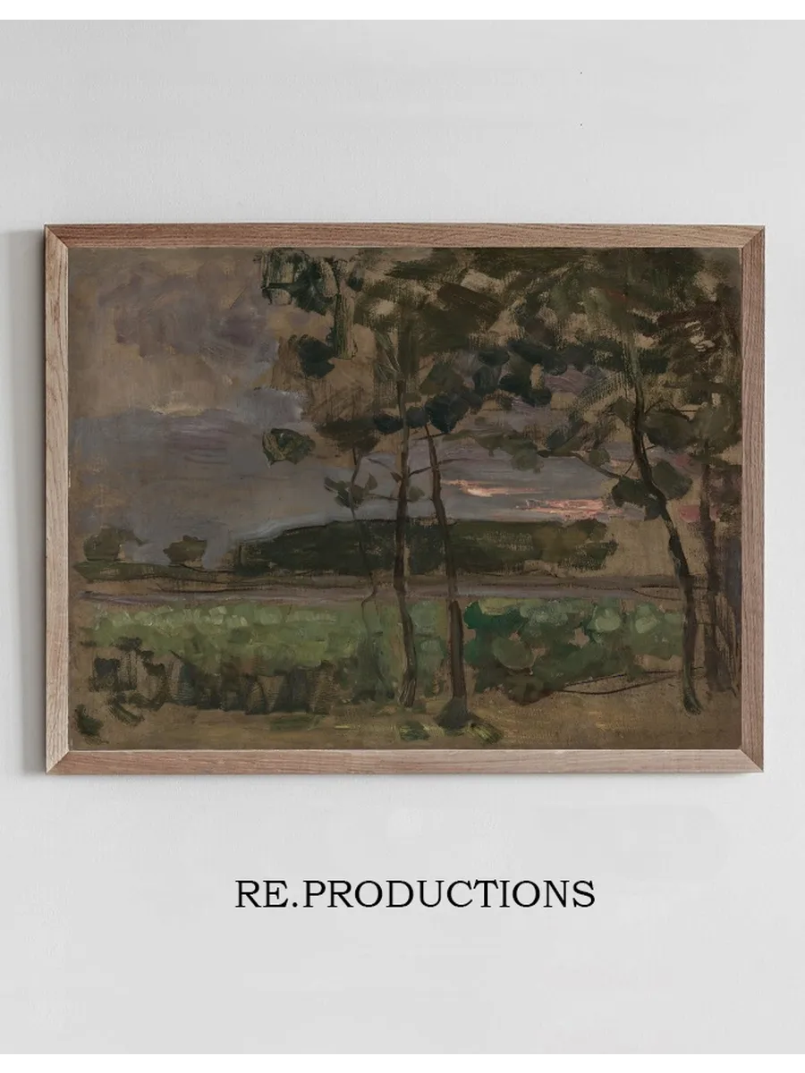 Field with Young Trees in the Foreground