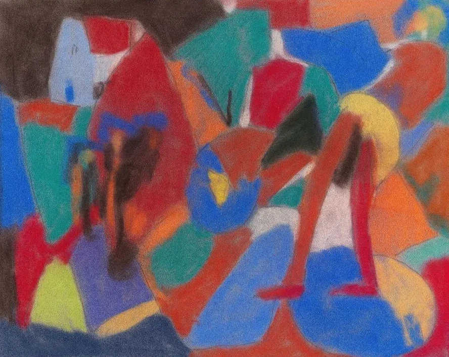 Figur in Landschaft