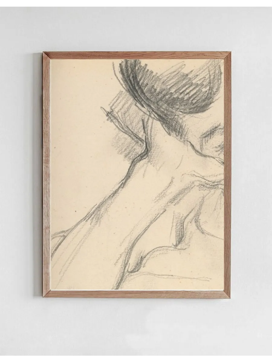 Figure Resting Head on Hand
