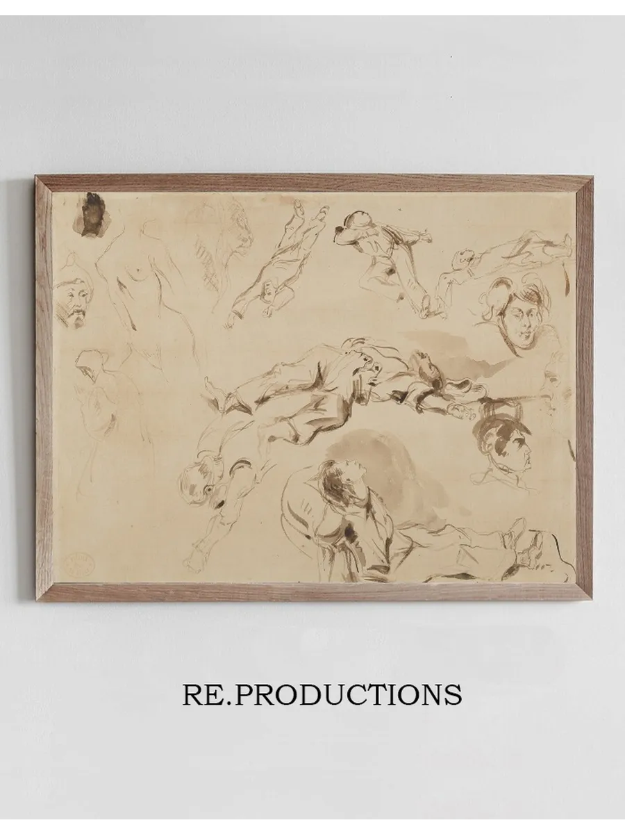 Figure Studies Related to Liberty Leading the People