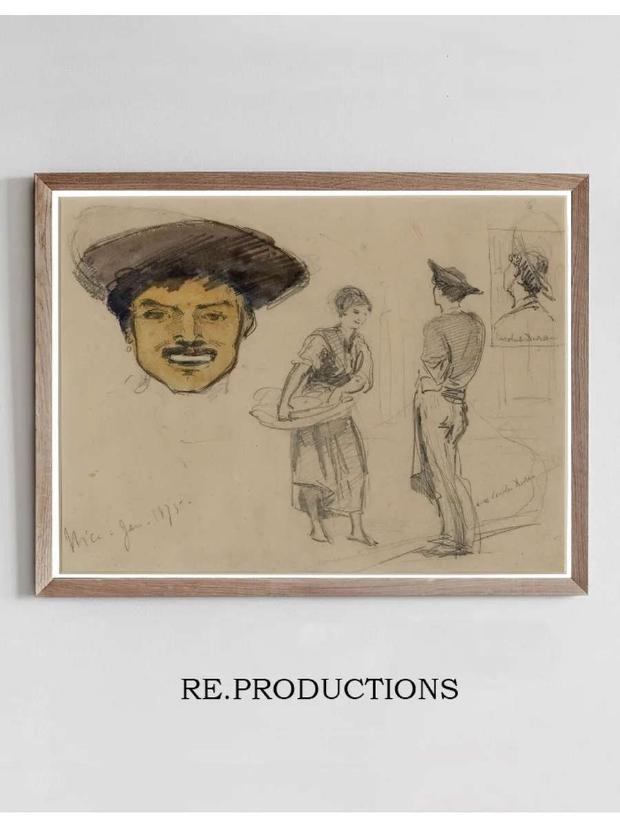 Figure Studies, Nice and Sketches of Carolus - Duran