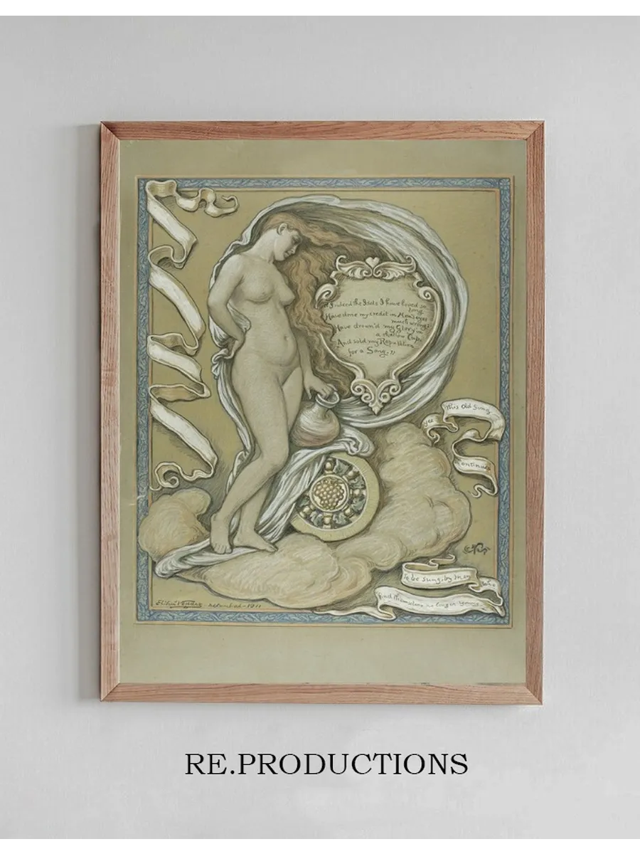 Figure Study for Rubaiyat of Omar Khayyam