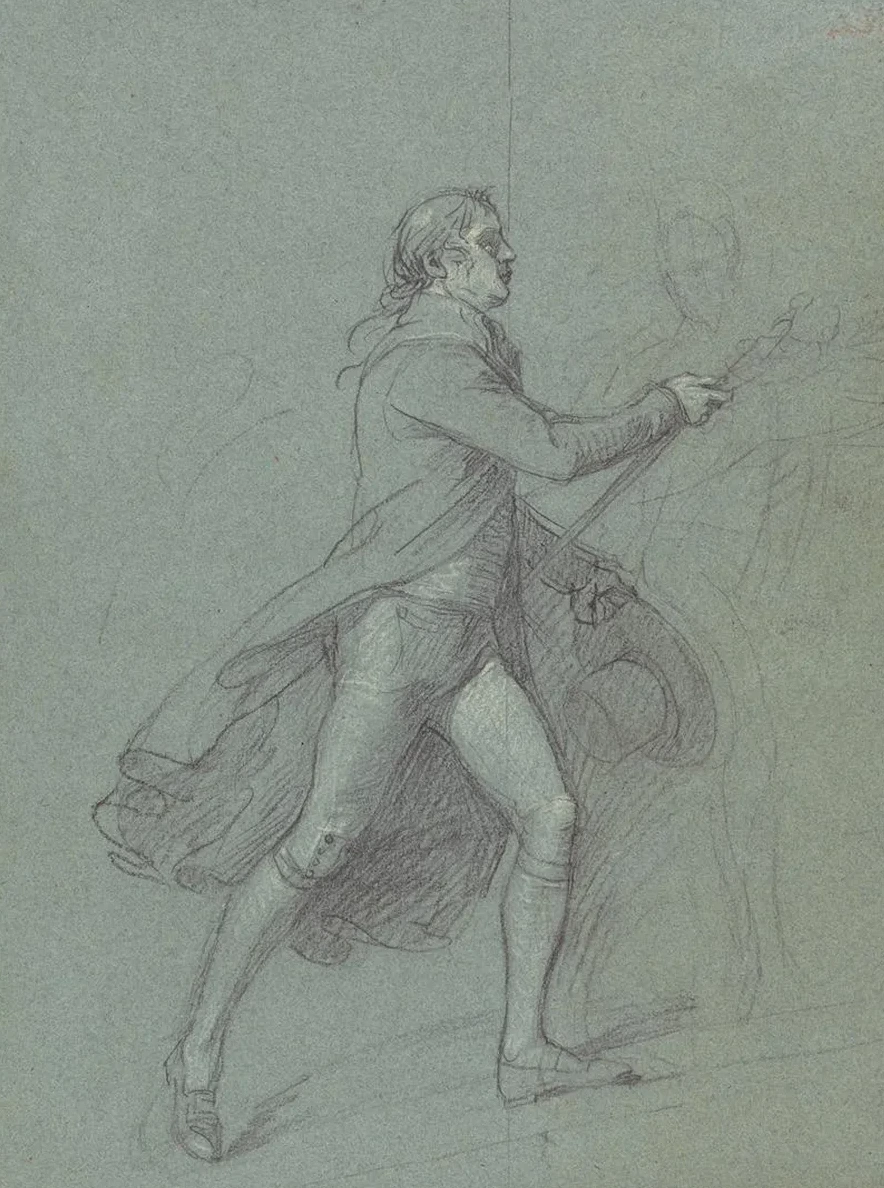 Figure Study for the Painting of Victory of Lord Duncan Study for the Figure of Admiral de Winter