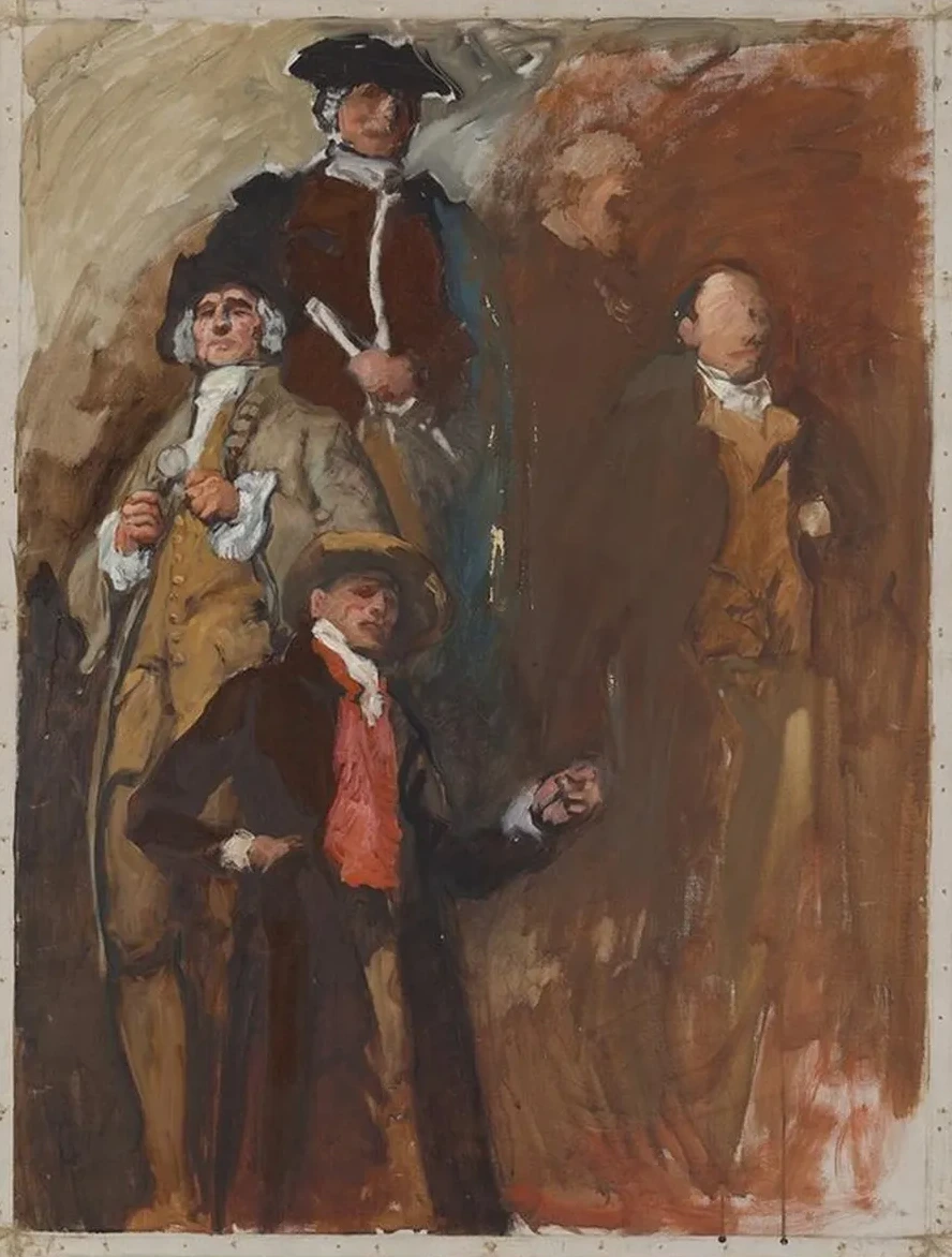 Figure Study, for the Apotheosis of Pennsylvania, House of Representatives Chamber, Pennsylvania State Capitol