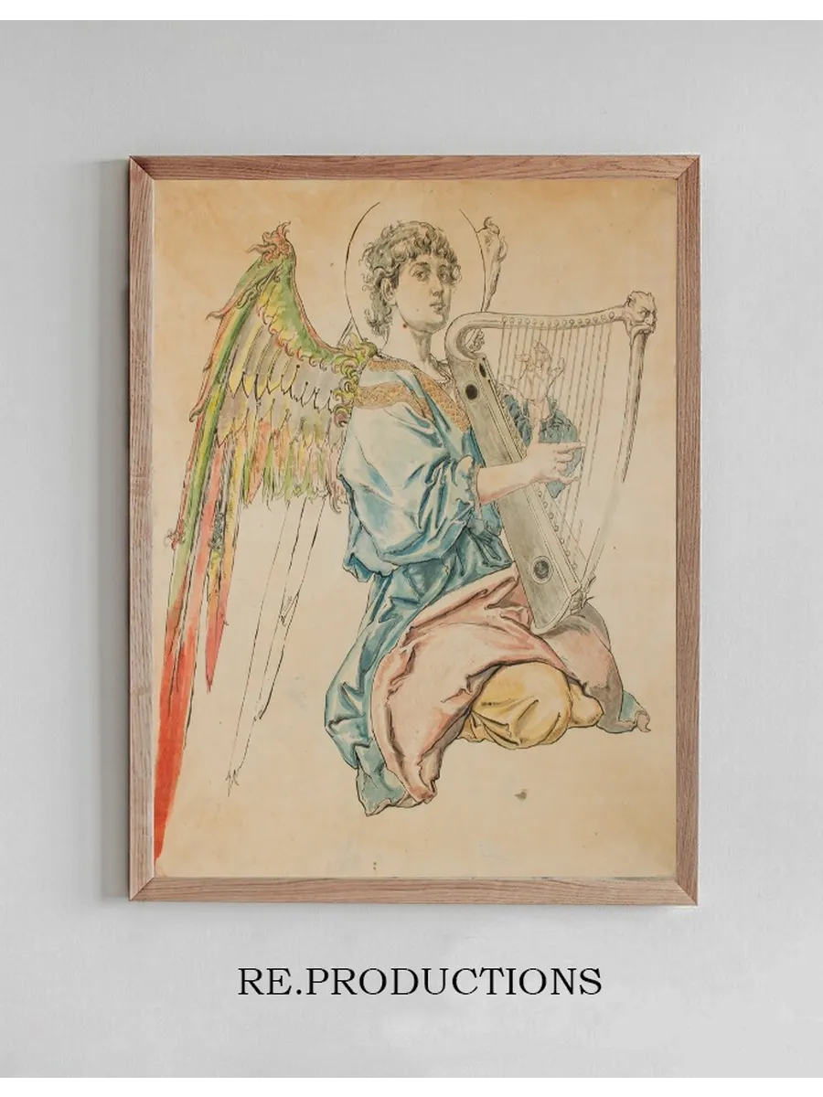 Figure of an Angel Playing the Lute