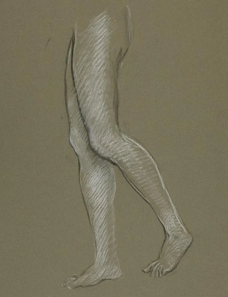 Figure Study for the Hours, Mural at the State Capitol Building in Harrisburg, Pennsylvania, 1902