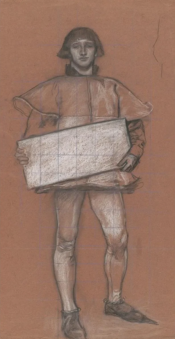 Figure Study, Man in Medievalcostume