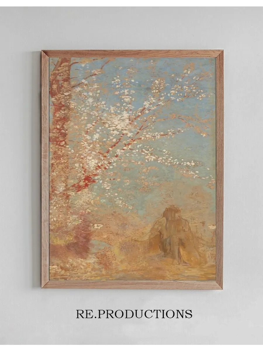 Figure Under a Blossoming Tree