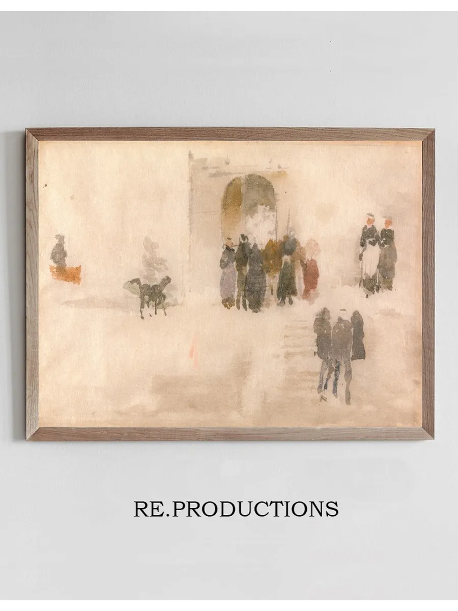 Figures Outside a Doorway
