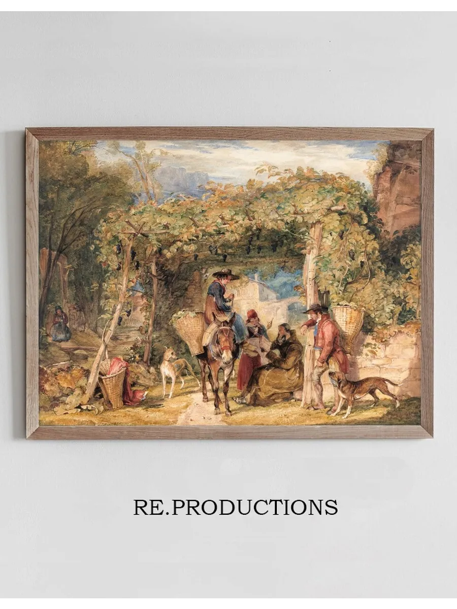 Figures and Animals in a Vineyard
