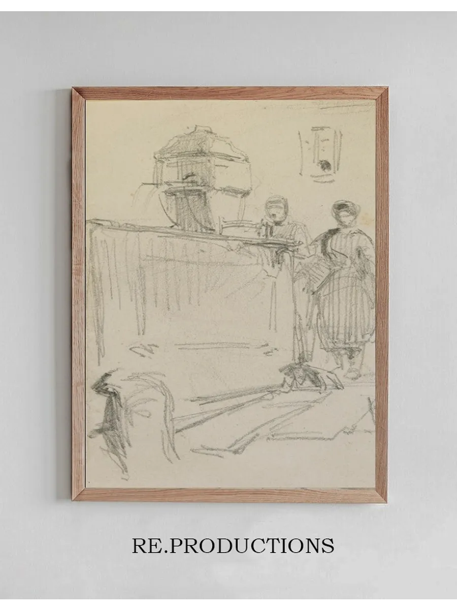 Figures by a Fountain