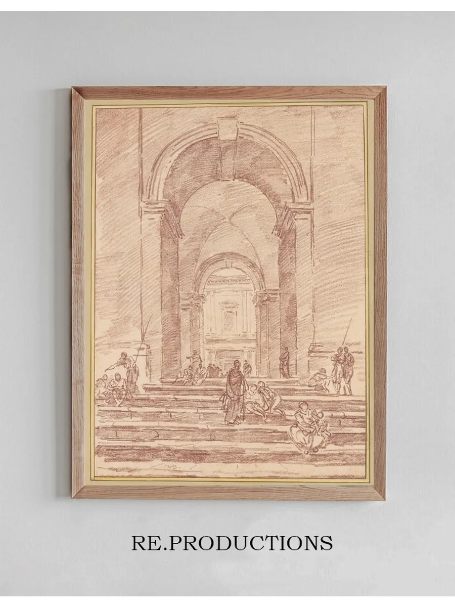 Figures in a Roman Arcade