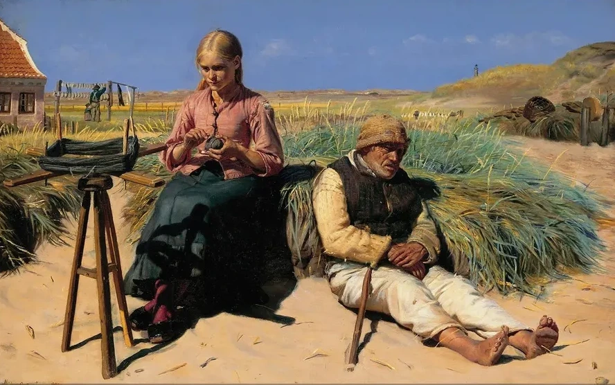 Figures in a Landscape. Blind Kristian and Tine Among the Dunes