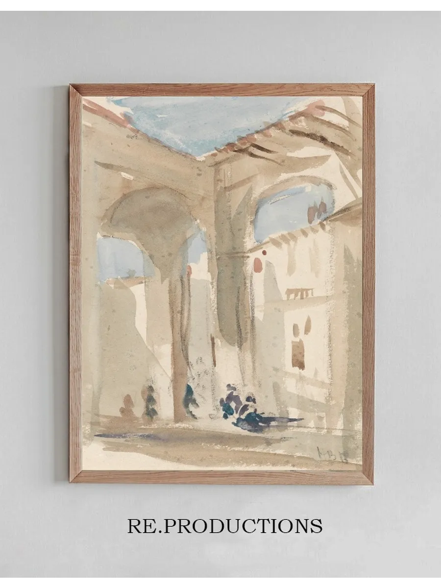 Figures in an Eastern Colonnade