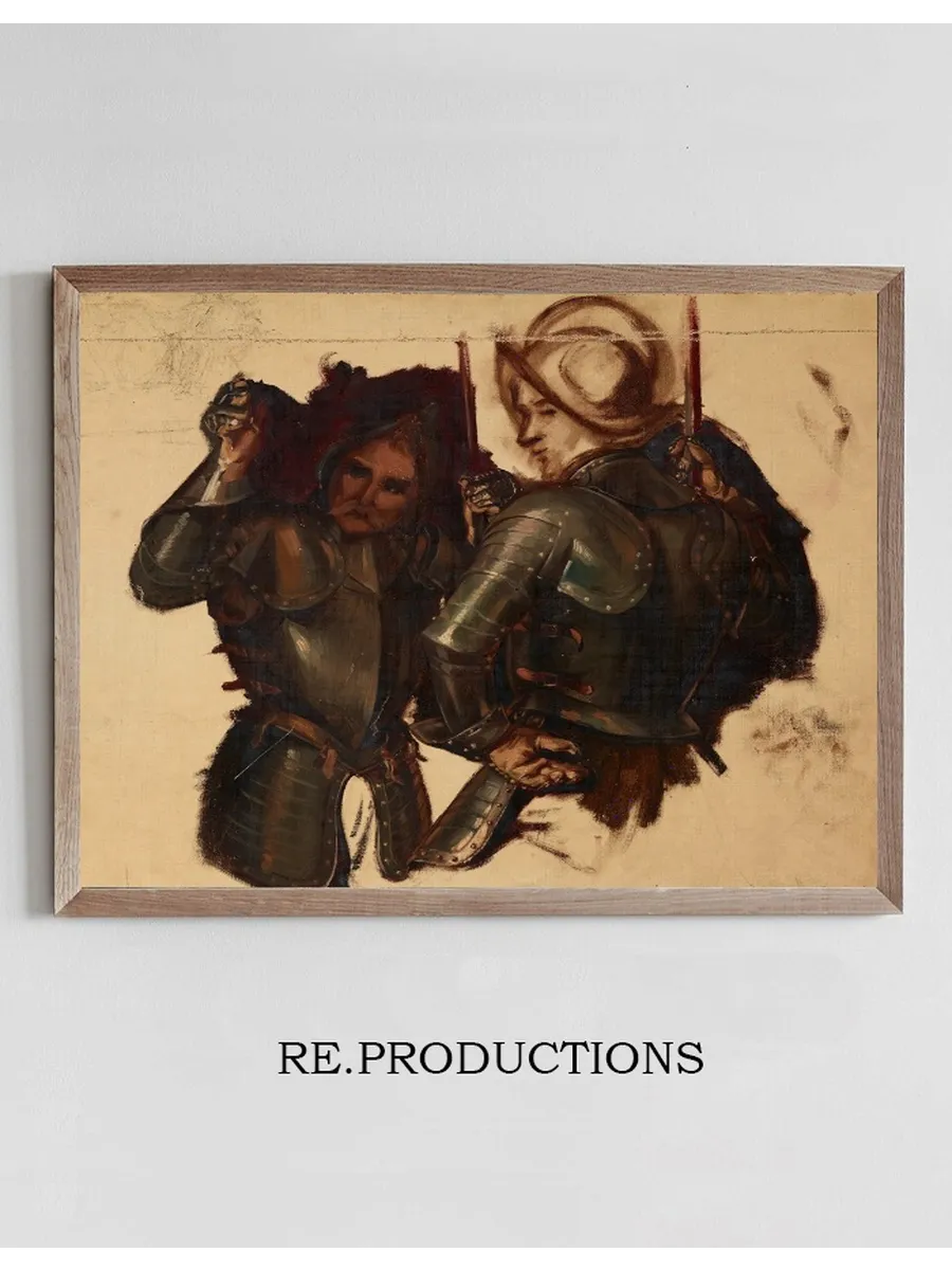 Figures of Armoured Guards. Study to the Painting Catherine Jagiellon in Gripsholm Prison