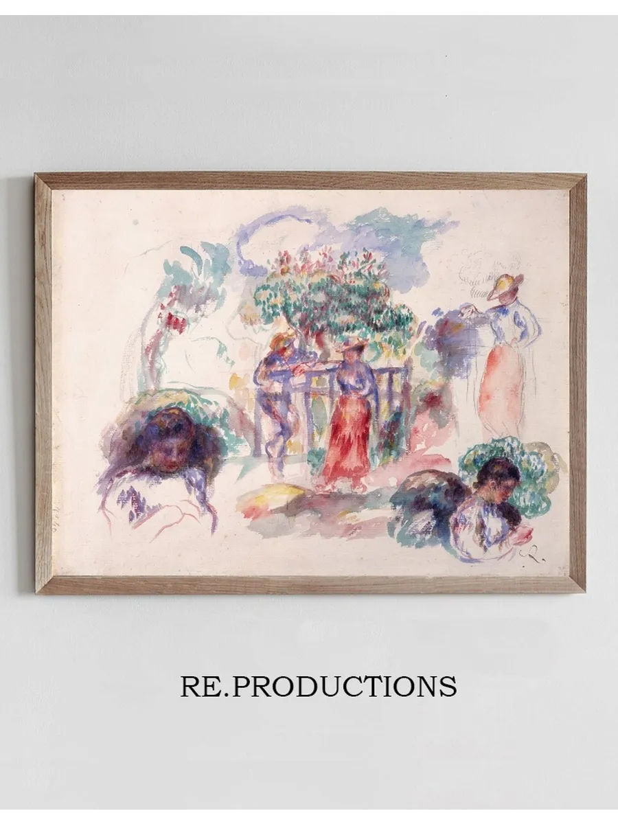 Figures Under a Tree
