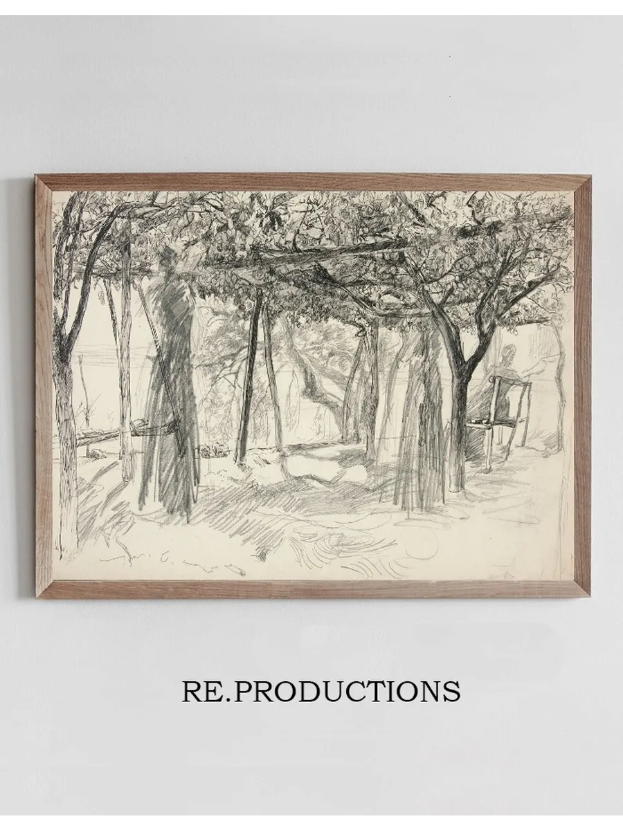 Figures Under an Arbor