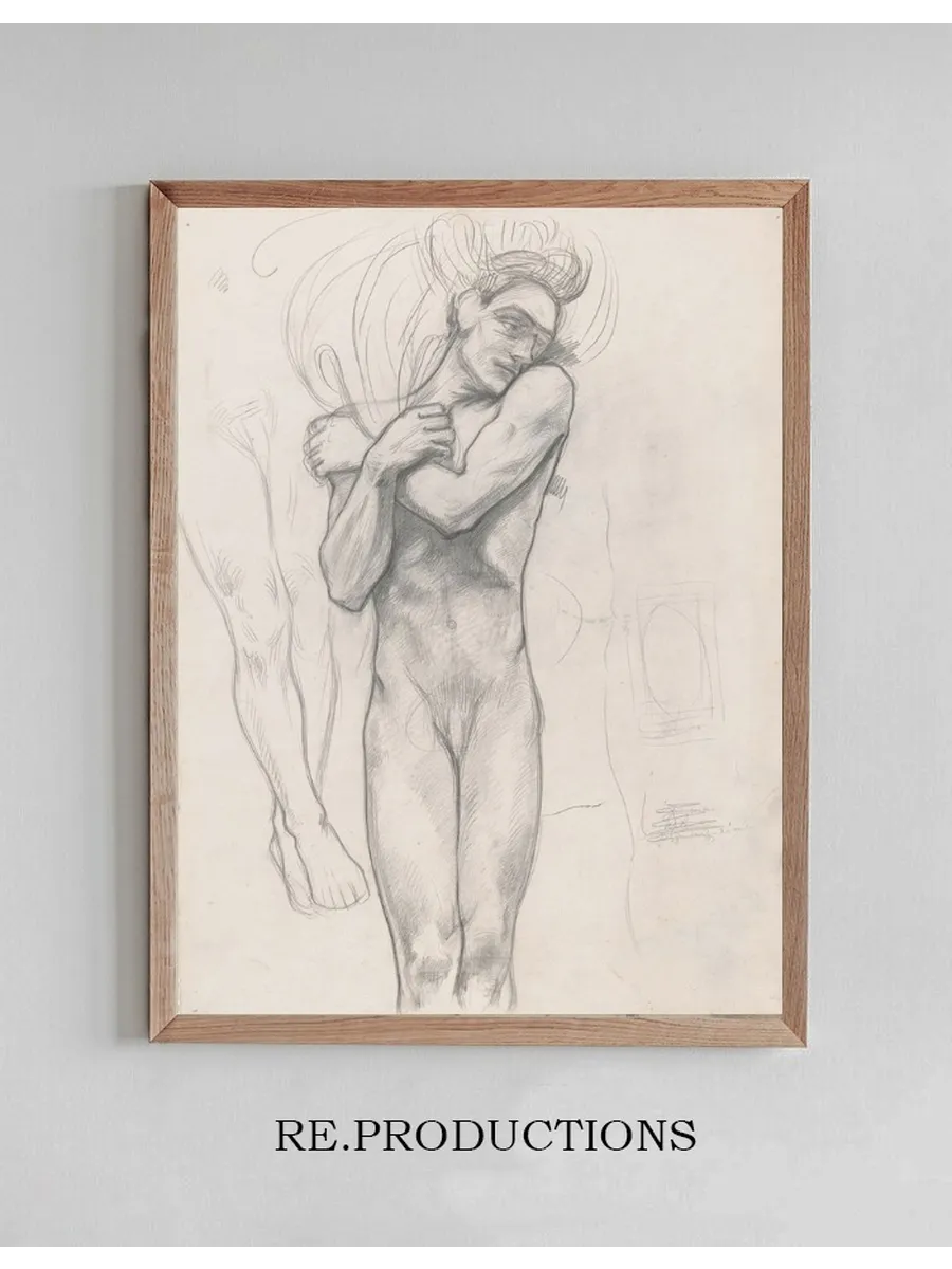 Figuurstudie Voor de Affiche Lucifer van Vondel